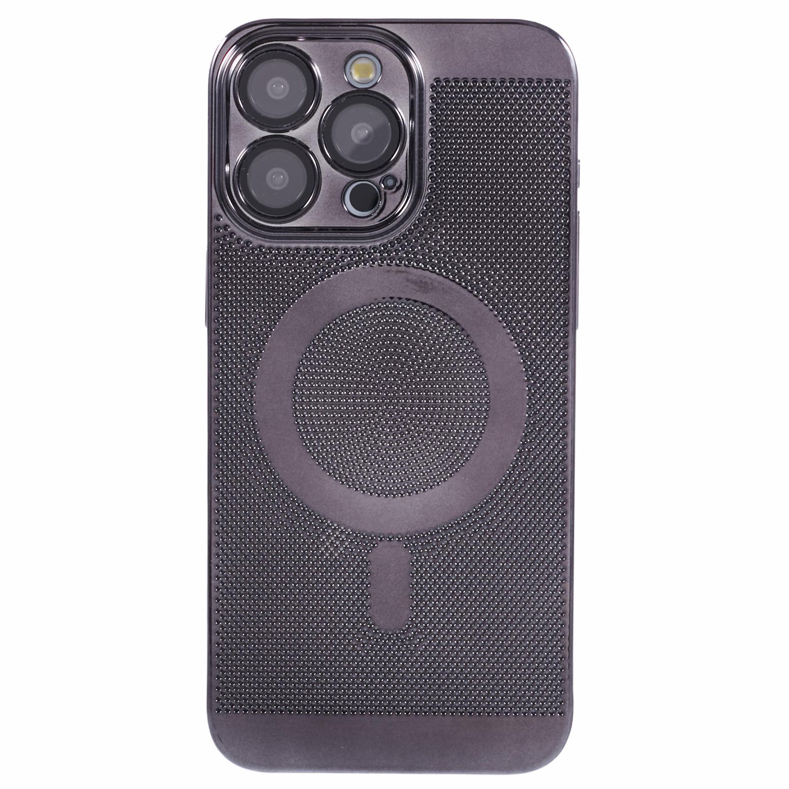 SY Series For iPhone 12 Pro Magnetic Case Heat Dissipation Mesh Hard PC Phone Cover with Lens Film SY Series For iPhone 12 Pro Magnetic Case Heat Dissipation Mesh Hard PC Phone Cover with Lens Film